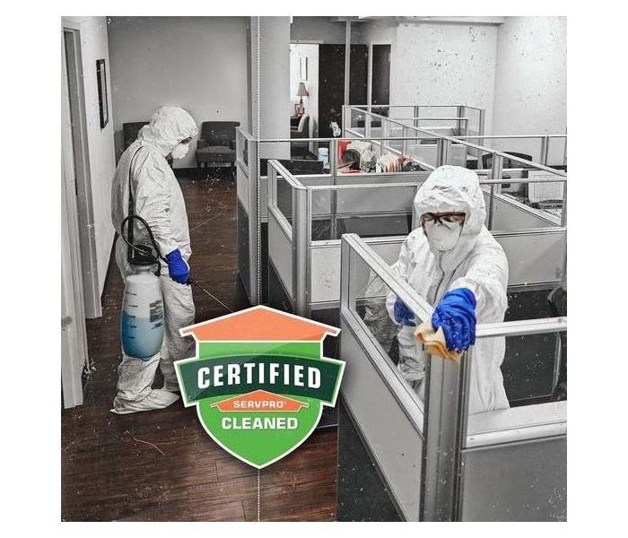 SERVPRO technicians cleaning